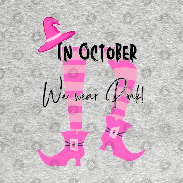 In October we wear pink breast cancer awareness by Daisy Blue Designs